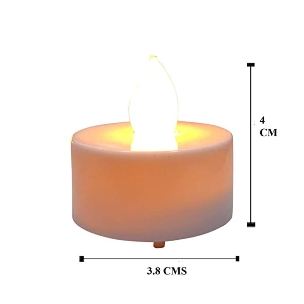 VERVENIX LED Tea Light Candles (Pack of 24) – Battery-Operated Flameless & Smokeless Decorative Lights for Diwali, Home Temple, Pooja and Holiday Decorations - Image 6