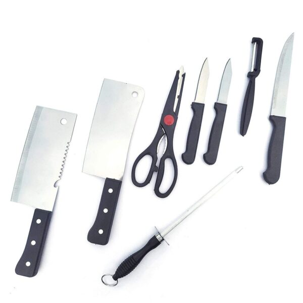 8 Piece Knife Set Stainless Steel Kitchenware - Image 2