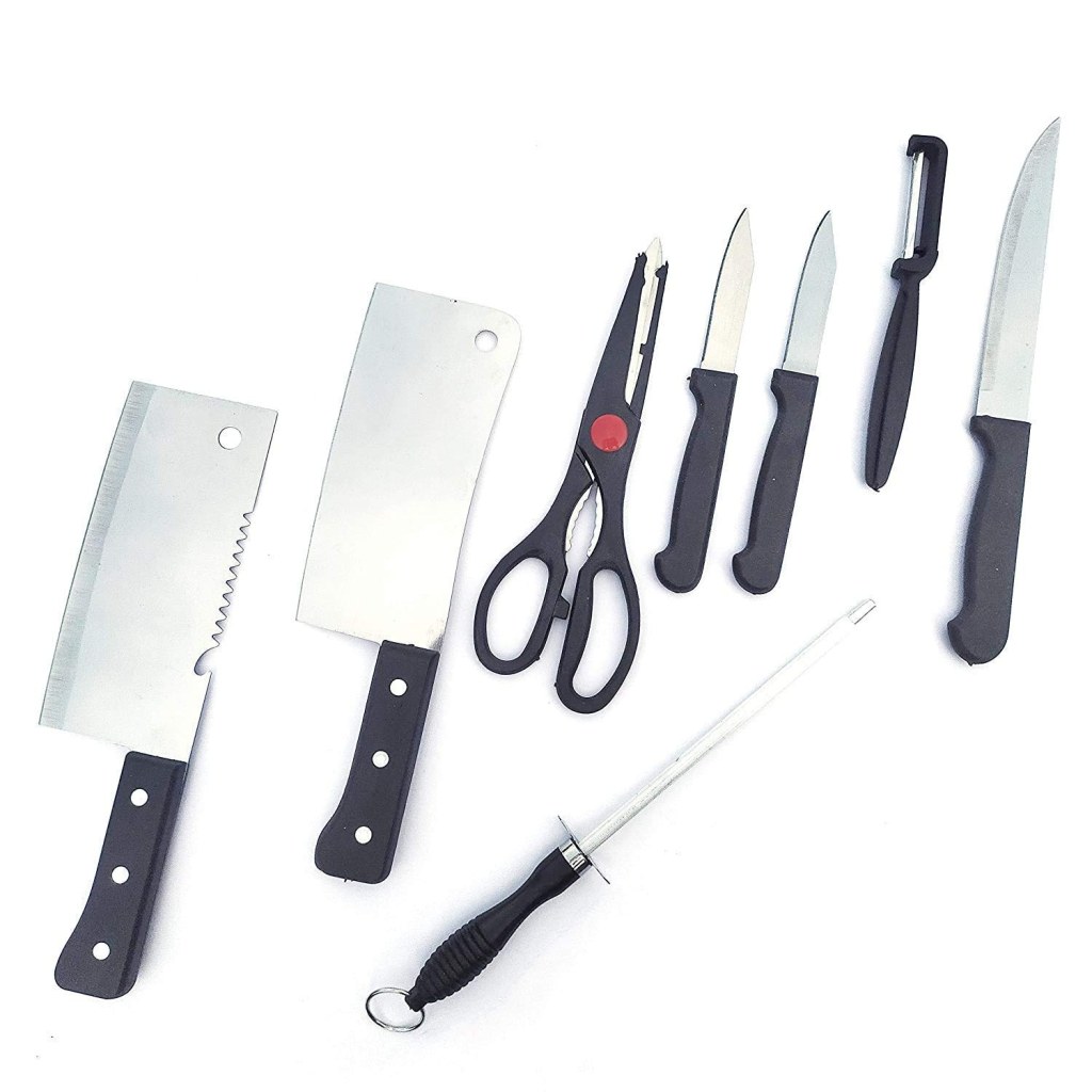 8 Piece Knife Set Stainless Steel Kitchenware - Image 2