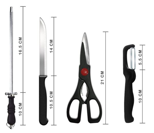 8 Piece Knife Set Stainless Steel Kitchenware - Image 7