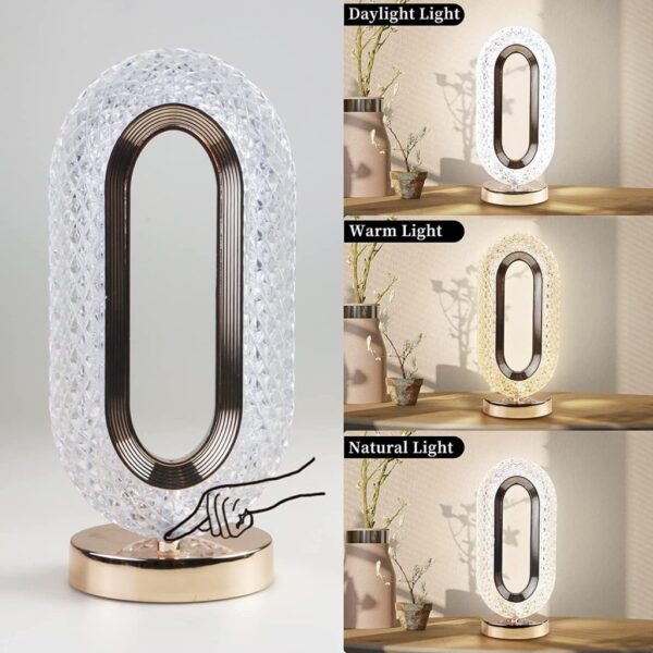 Oval Crystal Lamp - Image 3