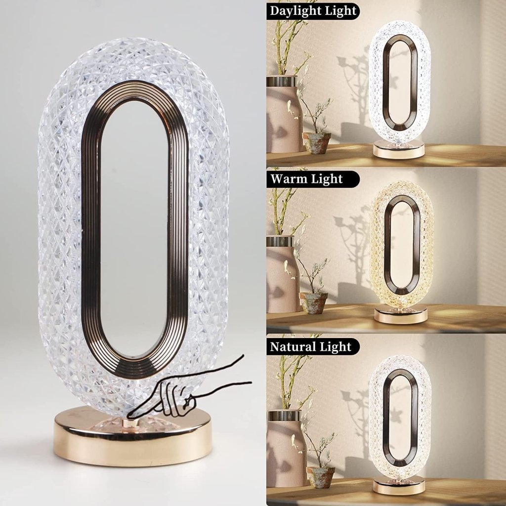 Oval Crystal Lamp - Image 3