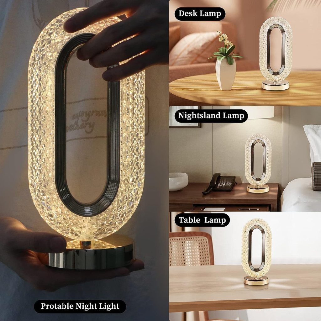 Oval Crystal Lamp - Image 4
