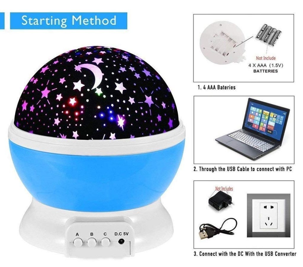 Star Master Moon Star Light Galaxy Projector Light - Image 8