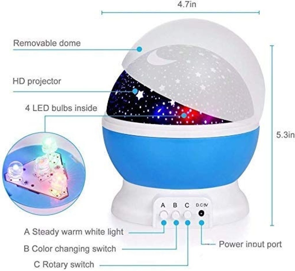 Star Master Moon Star Light Galaxy Projector Light - Image 7