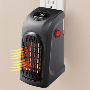 Portable Electric Ceramic Heater Fast and Quiet Personal Heater Heater (Black)